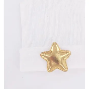 Čepice Dětská čepice s hvězdou A490 zlatá