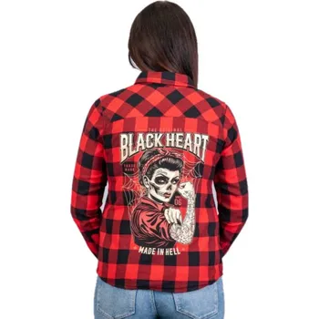 Dámská košile košile dámská BLACK HEART - LINDA - Red - L