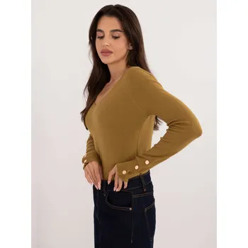 Dámský svetr Jumper AT SW 2334.91 olivově zelený S/M