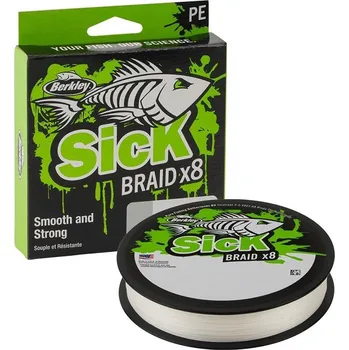 Šňůra Berkley Sick Braid x8 White 0,19mm 18kg 150m