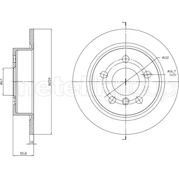 Brzdový kotouč Brzdový kotouč METELLI 23-1771C