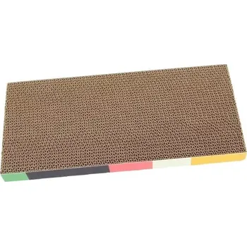 Toaleta pro kočku Kartonové škrabadlo pro kočky rovné 43x20x3 cm Lehká škrabací podložka Odpočinková plocha Ochrana nábytku Vhodné do každého bytu