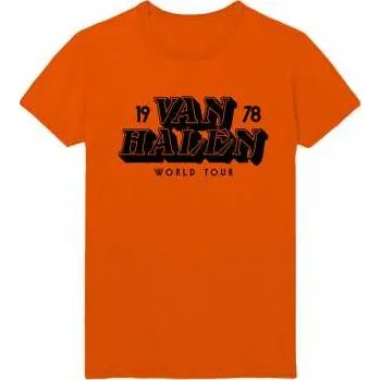 Merch Van Halen: Tričko World Tour '78 M