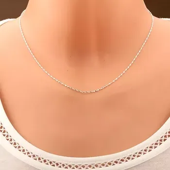 Řetízek Stříbrný řetízek 925, spirála z esovitých článků, šířka 1,2 mm, délka 550 mm