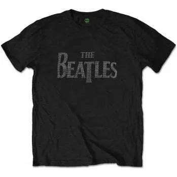 Pánské oblečení Merch The Beatles: Tričko Drop T Logo The Beatles L (203003)