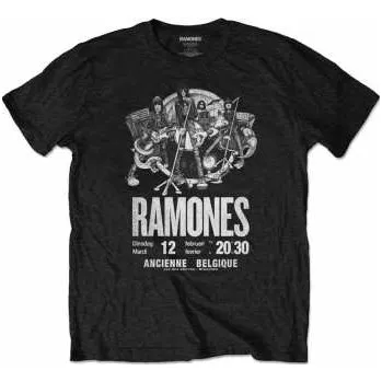 Pánské oblečení Merch Ramones: Tričko Belgique S