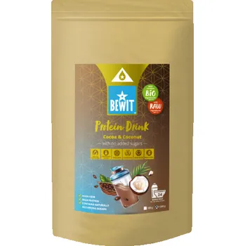 Míchaný nápoj Bewit Proteinový nápoj kakao s kokosem se sušenou třtinovou šťávou, BIO (Dobré trávení, Imunitní systém)