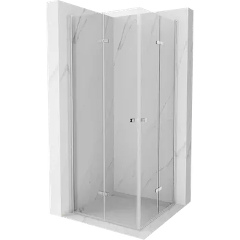 Mexen Lima Duo skládací sprchový kout 80 x 80 cm, transparentní, chrom - 856-080-080-02-00 Sprchové kouty