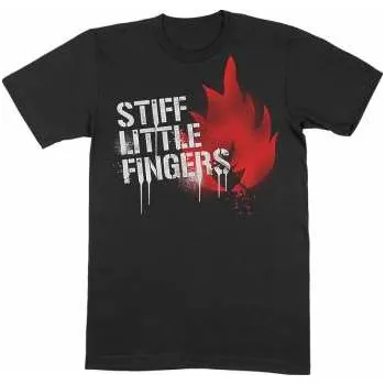 Pánské oblečení Merch Stiff Little Fingers: Tričko Graffiti XL