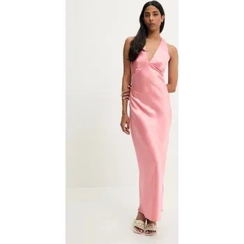 Dámské šaty Šaty Answear.LAB růžová barva, maxi, přiléhavé ps9150.fos 30X, vel. M