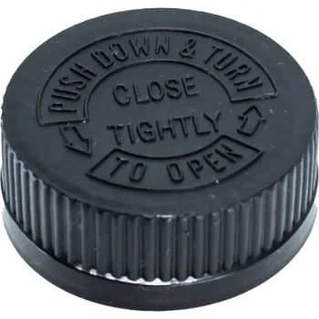 Bewit Uzávěr plastový černý šroubovací na lahvičku 200 ml se širokým hrdlem (Doplněk)