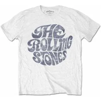Pánské oblečení Merch The Rolling Stones: Tričko Vintage 70s Logo The Rolling Stones L 2022 (220755)