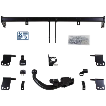 Tažné zařízení Brink tažné zařízení Odnímatelné tažné rameno zasunuté diagonálně zespodu - FIAT PANDA