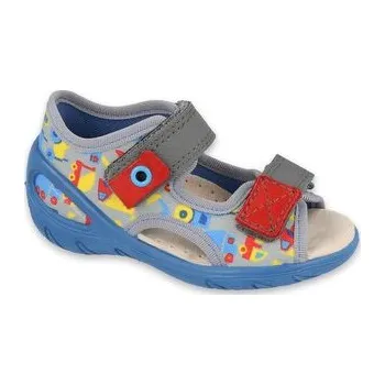 Chlapecká obuv 065P162 20 - SUNNY chlapecké sandálky Befado, auta 065P162_20