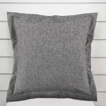 Povlak na polštářek Dekorační povlak na polštář s lemem BKT-551 Šedý režný 50 x 60 cm