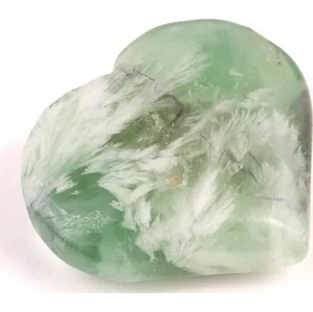 Vločkový Fluorit srdíčko č. 70 - 66g