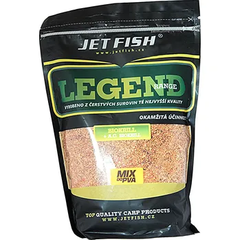 Boilies JET FISH - PVA mix Legend range 1kg - Seafood + A.C. Švestka/Česnek