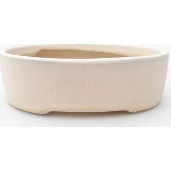 Květináč Keramická bonsai miska 12,5 x 10 x 3,5 cm béžová