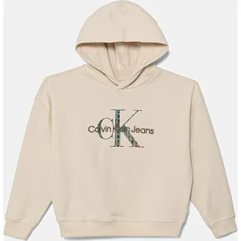 Dámská mikina Mikina Calvin Klein Jeans IB0IB02524.9BYA béžová 01X, vel. 164