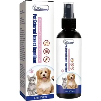 Kosmetika pro kočku 100ml kapky proti blechám a klíšťatům pro psy a kočky Insekticid pro domácí mazlíčky Bezpečné pro zvířata i domácnost Odpuzovač hmyzu