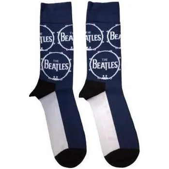 Zahraniční hudba Merch The Beatles: The Beatles Unisex Ankle Socks: Drum Logo Repeat (591189)