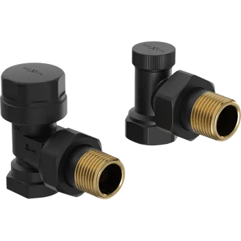 Ventil Mexen Uni-Term radiátorové ventily úhlové, černé - W901-000-70 radiátorové ventily