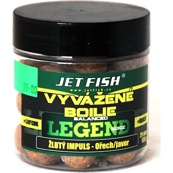 Boilies JET FISH - Vyvážené boilies Balanced 20mm 250ml - Banán/Chilli