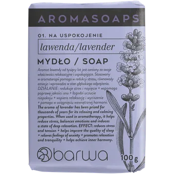 Mýdlo Barwa Aroma soaps aromaterapeutické mýdlo v kostce levandule, 100 g