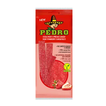 Cukrovinka Pedro pásky jahodové kyselé