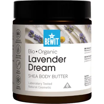 Tělové mléko Bewit Bambucké tělové máslo s levandulí a heřmánkem Lavender Dream BIO (Uvolnění těla i mysli)