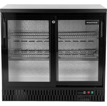 Barová chladicí vitrína na nápoje, posuvné dveře, 210 l, 920x515x855 mm | TECHNICA, Cold Line