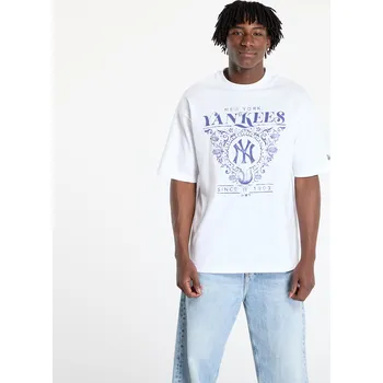 Pánské tričko Tričko New Era New York Yankees Floral Graphic Oversized Tee UNISEX White S