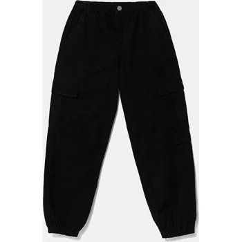 Dětské bavlněné kalhoty Guess L5GB04.WGBT1.PPYA černá 99X, vel. 147-157