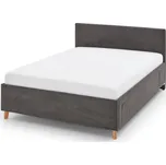 Antracitová čalouněná dětská postel s úložným prostorem s roštem 140x200 cm Cool – Meise Möbel ID_1694926