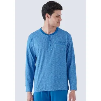 Pánské pyžamo Pánské pyžamo Karelpiu KC8215 tm.modrá XL