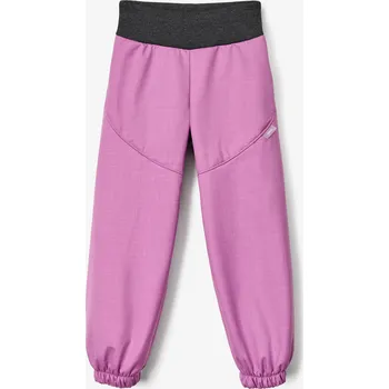 Dětské softshellové kalhoty s beránkem Light, Fialová Velikost: 122/128