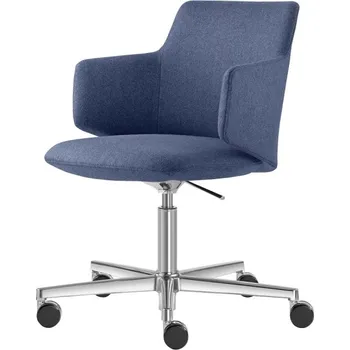 Křesílko MELODY MEETING 360-RA,F37-N6 (5-ramenný ALU leštěný kříž, kolečka)