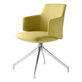 Konferenční otočné křeslo MELODY MEETING 360,F70-N6 (4-ramenný ALU leštěný kříž, kluzáky)