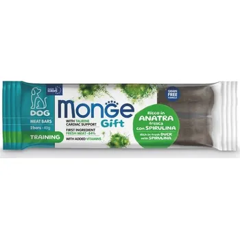 Krmivo pro psa MONGE Gift Dog masové tyčinky s čerstvým kachním masem a spirulinou 40g
