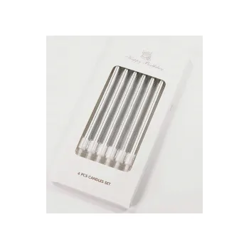 Dortová svíčka STŘÍBRNÉ SVÍČKY SV.střídrné