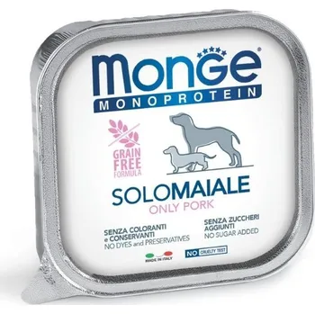 Krmivo pro psa Konzerva MONGE Dog Monoprotein vepřová paštika 150g