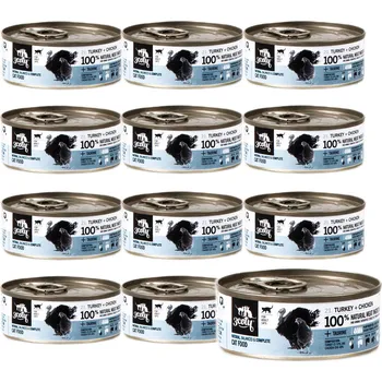 Krmivo pro kočku 3COTY Turkey with chicken - mokré krmivo pro kočky - 12x80g