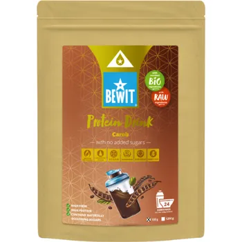 Míchaný nápoj Bewit Proteinový nápoj, karob se stévií, BIO 100 g (Síla, Energie, Cholesterol)