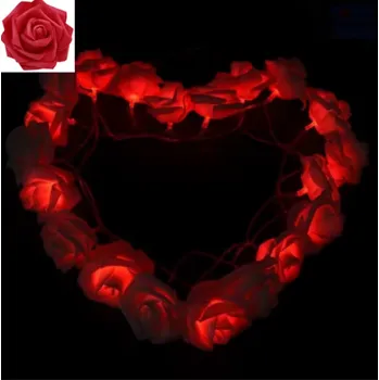 Řetěz s 20 růžemi (LED světýlka)