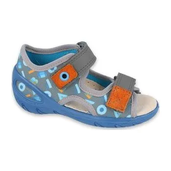 Chlapecká obuv 065P160 20 - SUNNY chlapecké sandálky Befado šedé 065P160_20