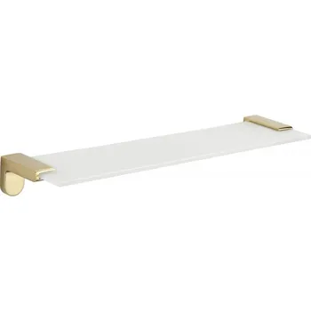 Koupelnový nábytek Mexen Lea závěsná skleněná police, zlatá - 7026037-50 Koupelnové police