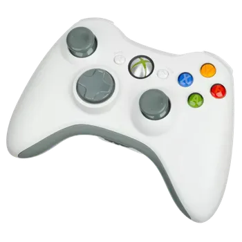 Herní ovladač Microsoft Xbox 360 Bezdrátový Ovladač, Bílo-šedý – Originální Nový Produkt