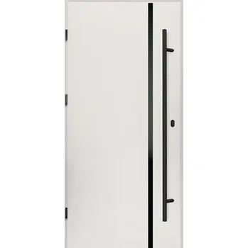 Vchodové dveře Ocelové vchodové dveře Hebe 68 bílé 90L otevírání ven