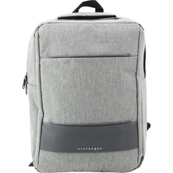 Městský batoh LEAN Městský business batoh USB střední přihrádka šedý 14 l 40 cm