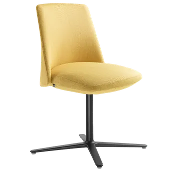 Jídelní židle Designové křeslo MELODY DESIGN 770,F25-N1 (4-ramenný ALU černě lakovaný kříž)